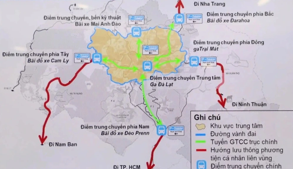 xây dựng bãi xe đầu đèo prenn