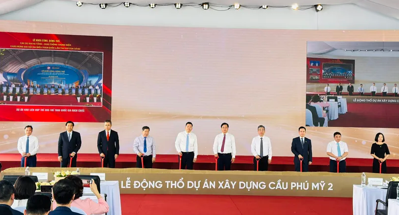 Lễ khởi công cầu phú mỹ 2 TP. HCM