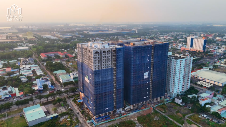 tiến độ thi công maison grand tháng 1/2026