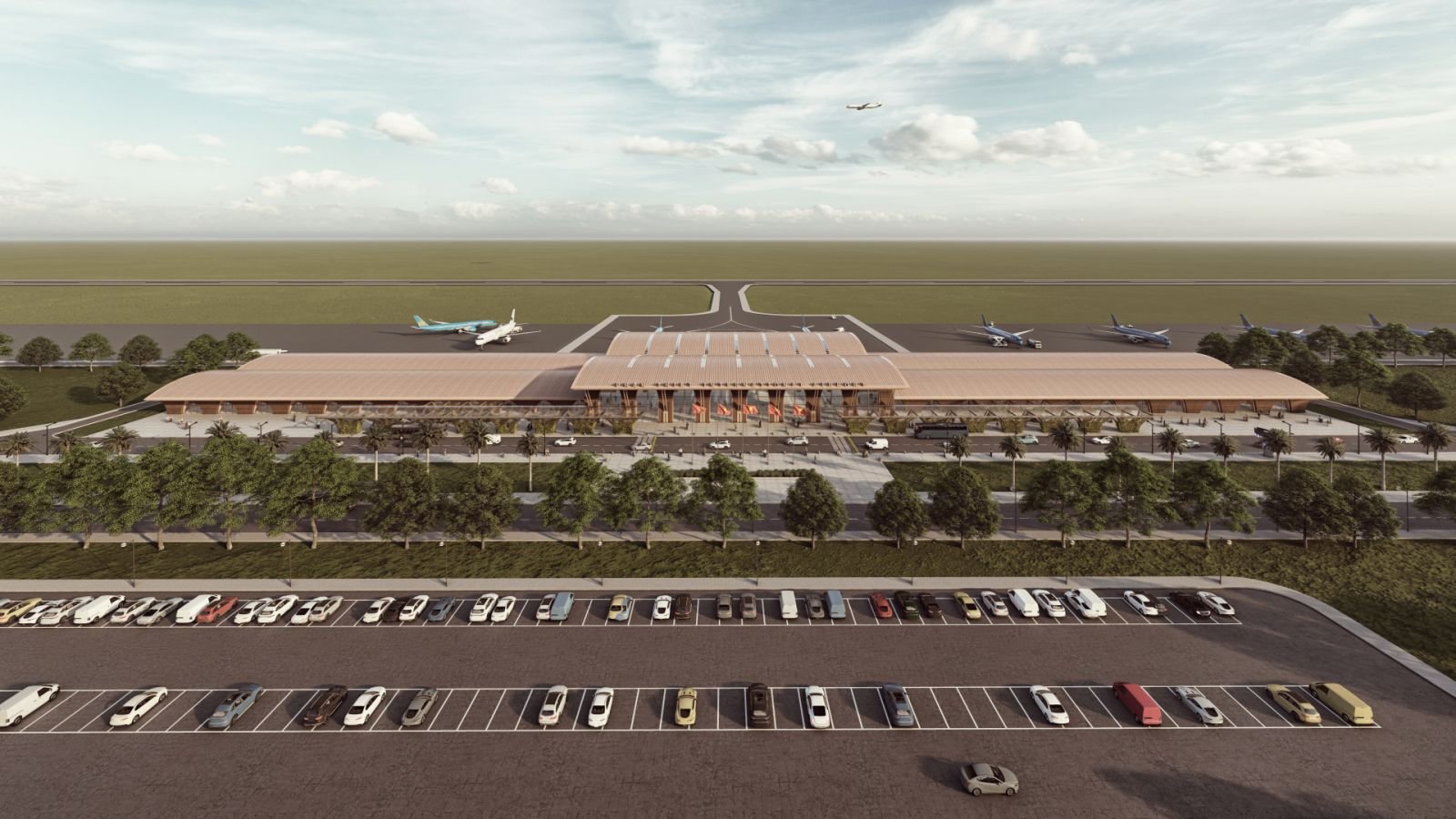 Phối cảnh Cảng hàng không dân dụng Phan Thiết