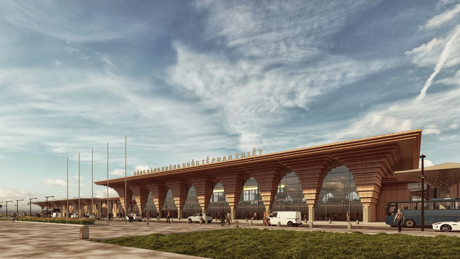 phối cảnh sân bay phan thiết