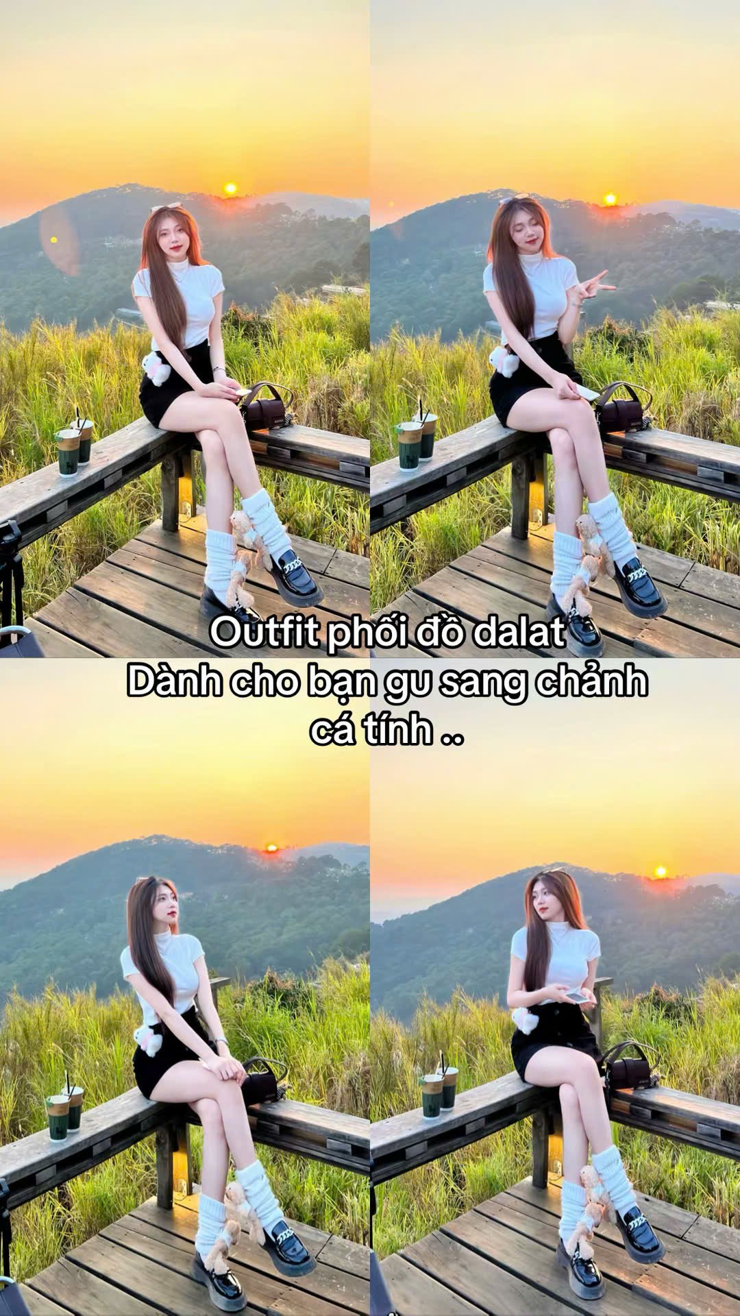outfit chụp hình Đà Lạt