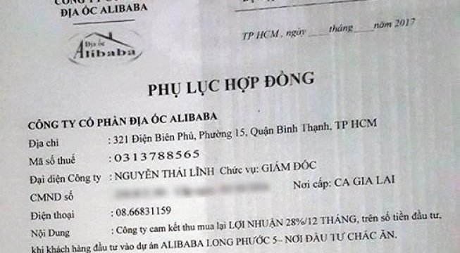 địa ốc alibaba lừa đảo
