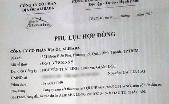 địa ốc alibaba lừa đảo