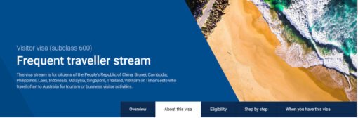 Frequent Traveller Stream - subclass 600