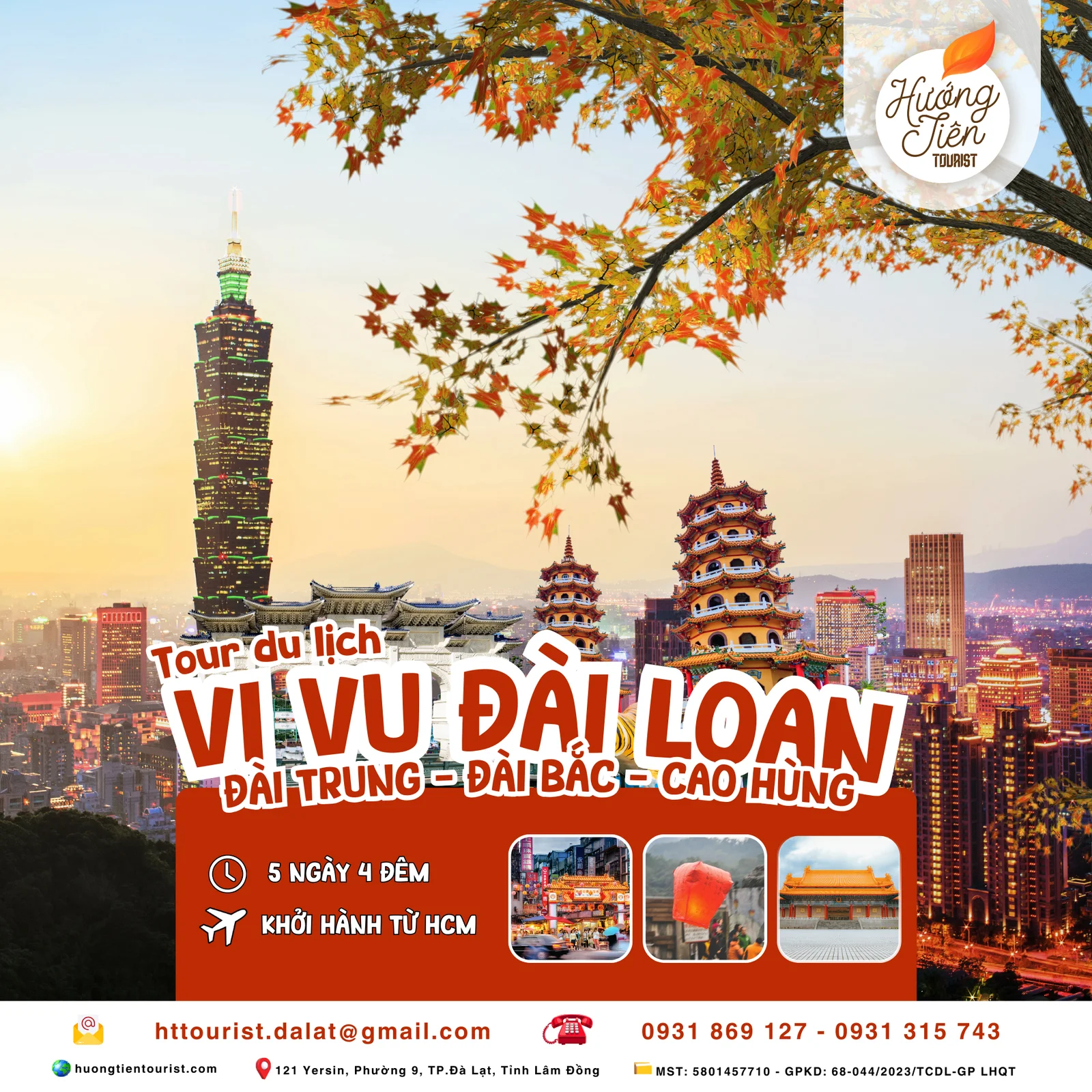 tour đài loan hcm 2025