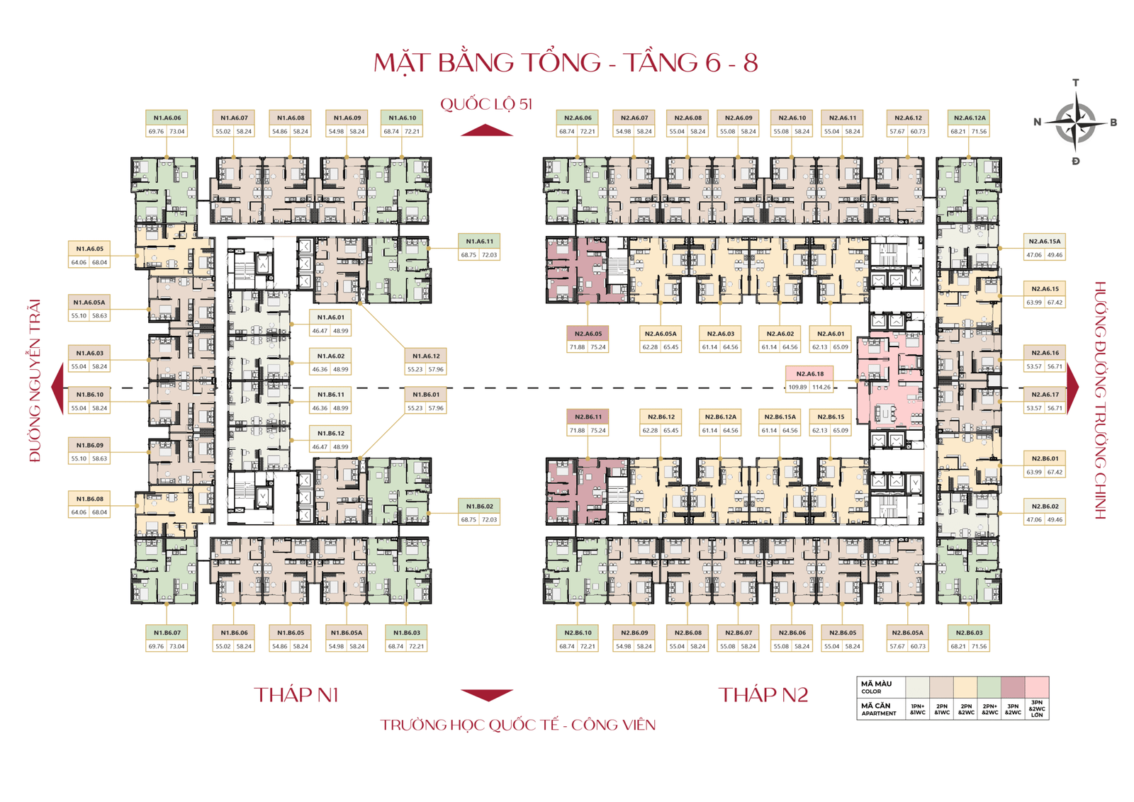 mặt bằng tầng maison grand phú mỹ