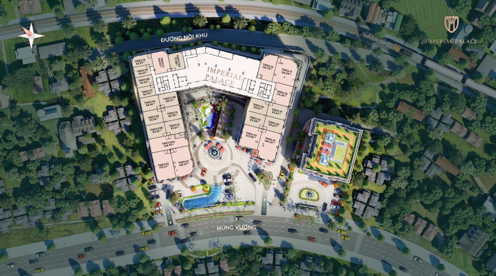 mặt bằng Shophouse khách sạn Imperial Palace Đà Lạt