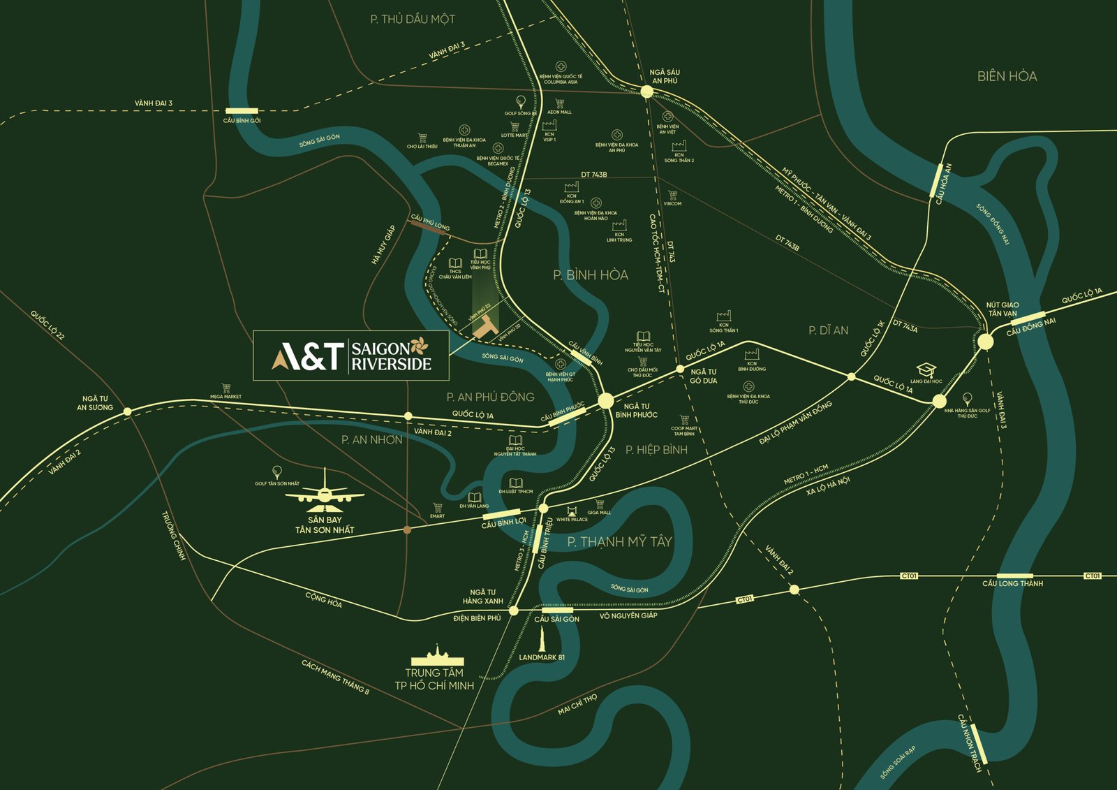 vị trí của AT Riverside saigon