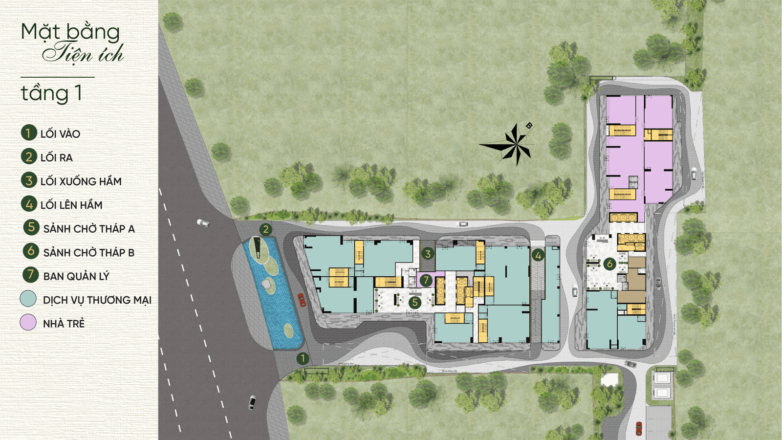 mặt bằng tầng A&T riverside saigon