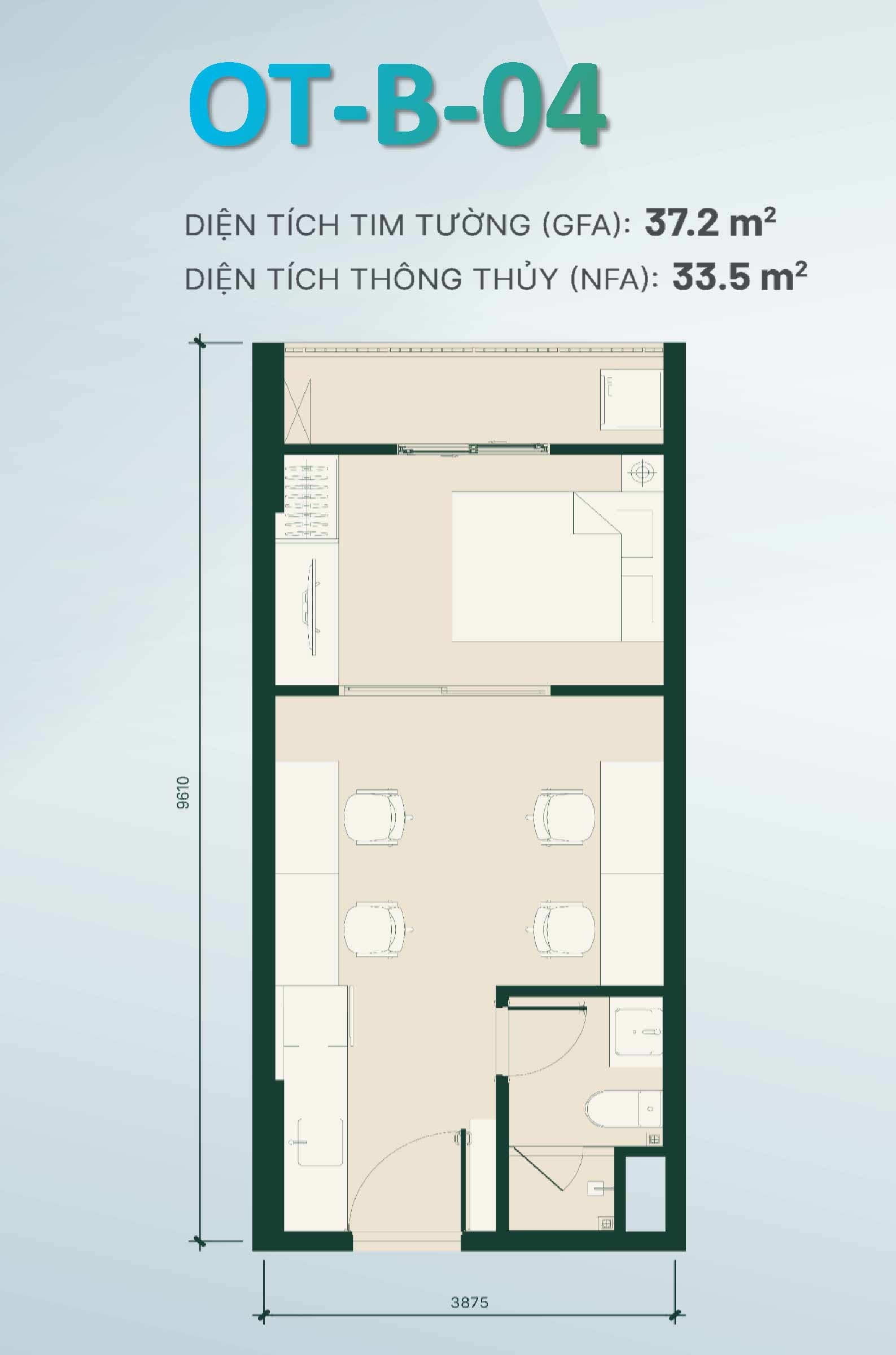layout mặt bằng căn hộ Happy One Morie