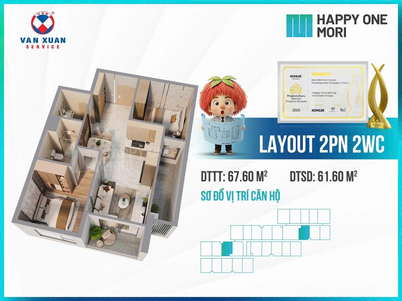 layout căn hộ happy one mori