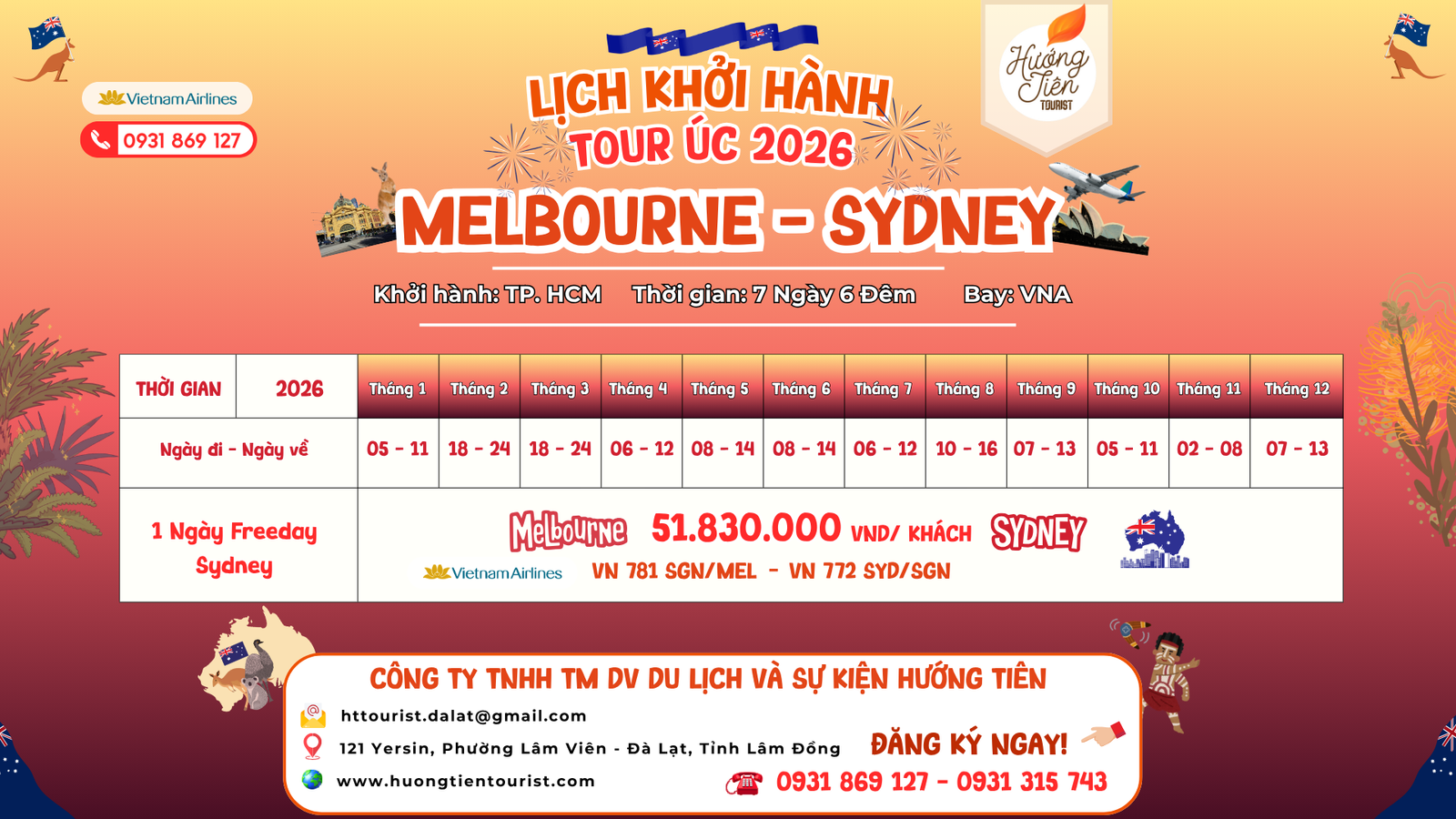 chuyên làm land tour úc