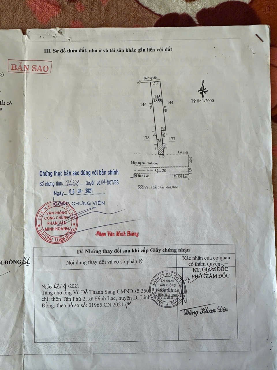 Bán nhà mặt tiền QL 20, Gia hiệp, Di Linh, Lâm Đồng