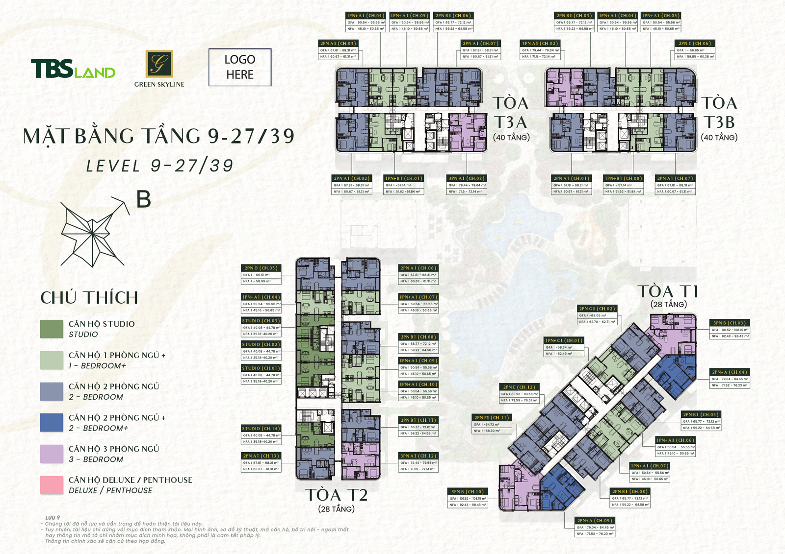 Mặt bằng tầng green skyline dĩ an