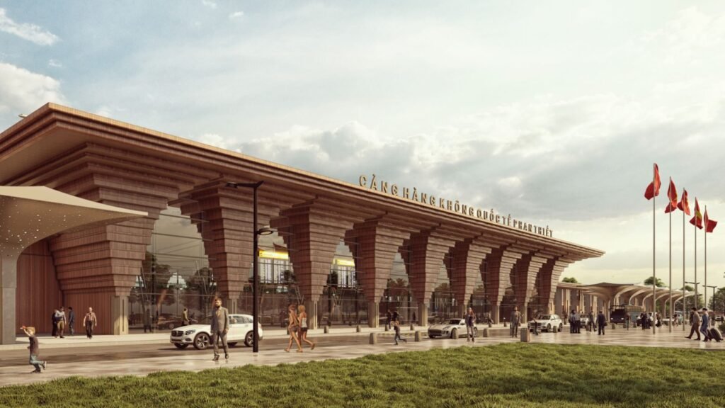 phối cảnh sân bay phan thiết