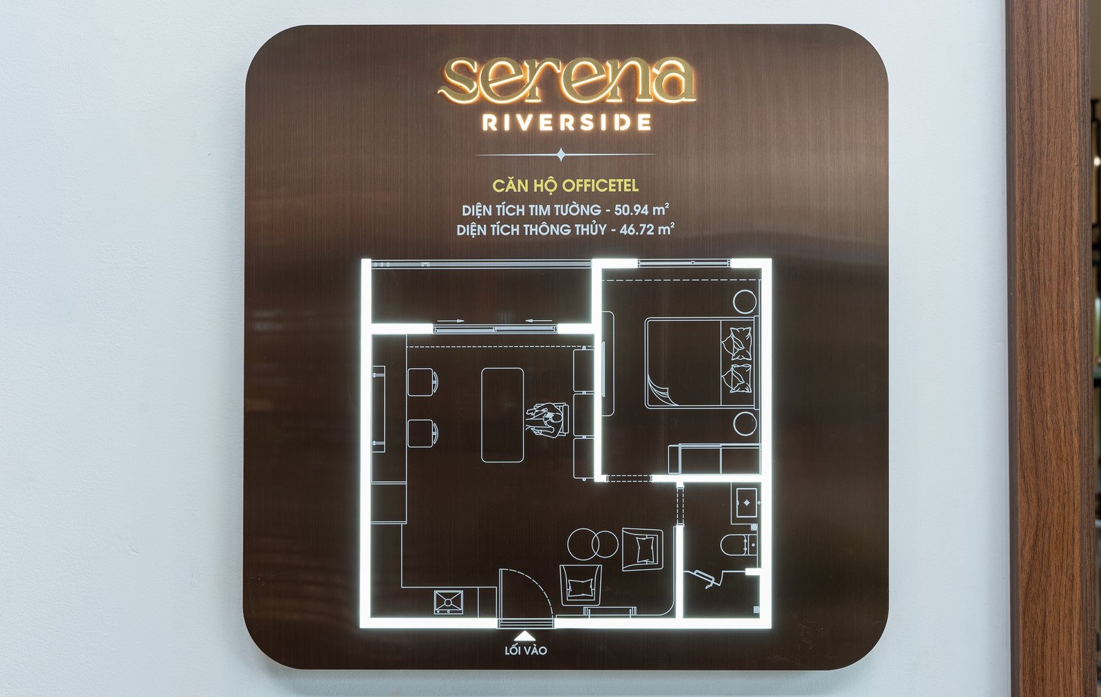 hình mẫu căn officetel serena đạt phước